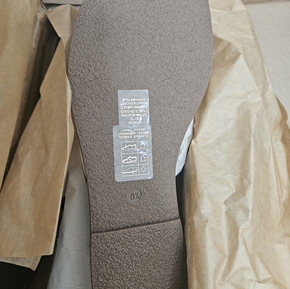 New MADEWELL Black Slide Leather Sandal - Picture 5 of 10